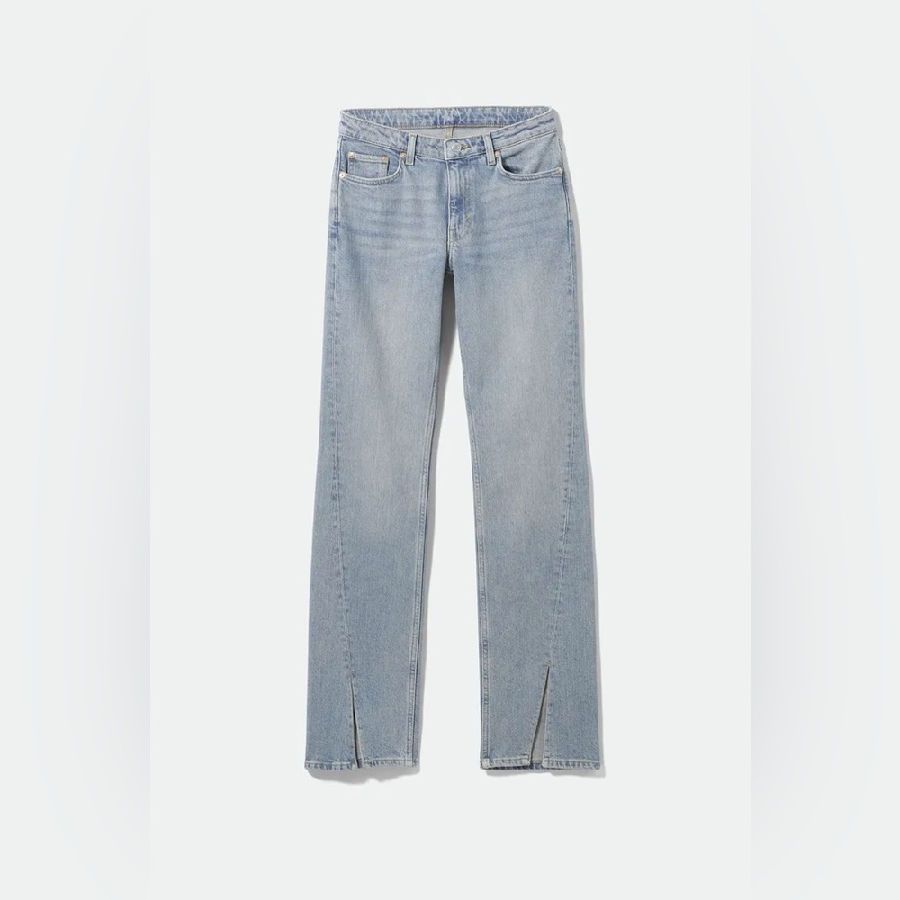 WEEKDAY Slit Mid Slim Straight Jeans